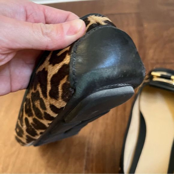 Michael Kors Calf Hair Leopard Print Flats with Metal Hardware Size 10 - Picture 5 of 10